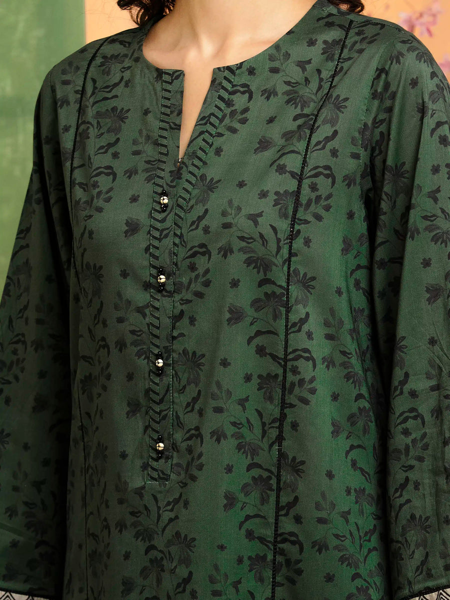 edenrobe Allure Lawn Unstitched Printed 3Pc Suit EWU5A1-35185