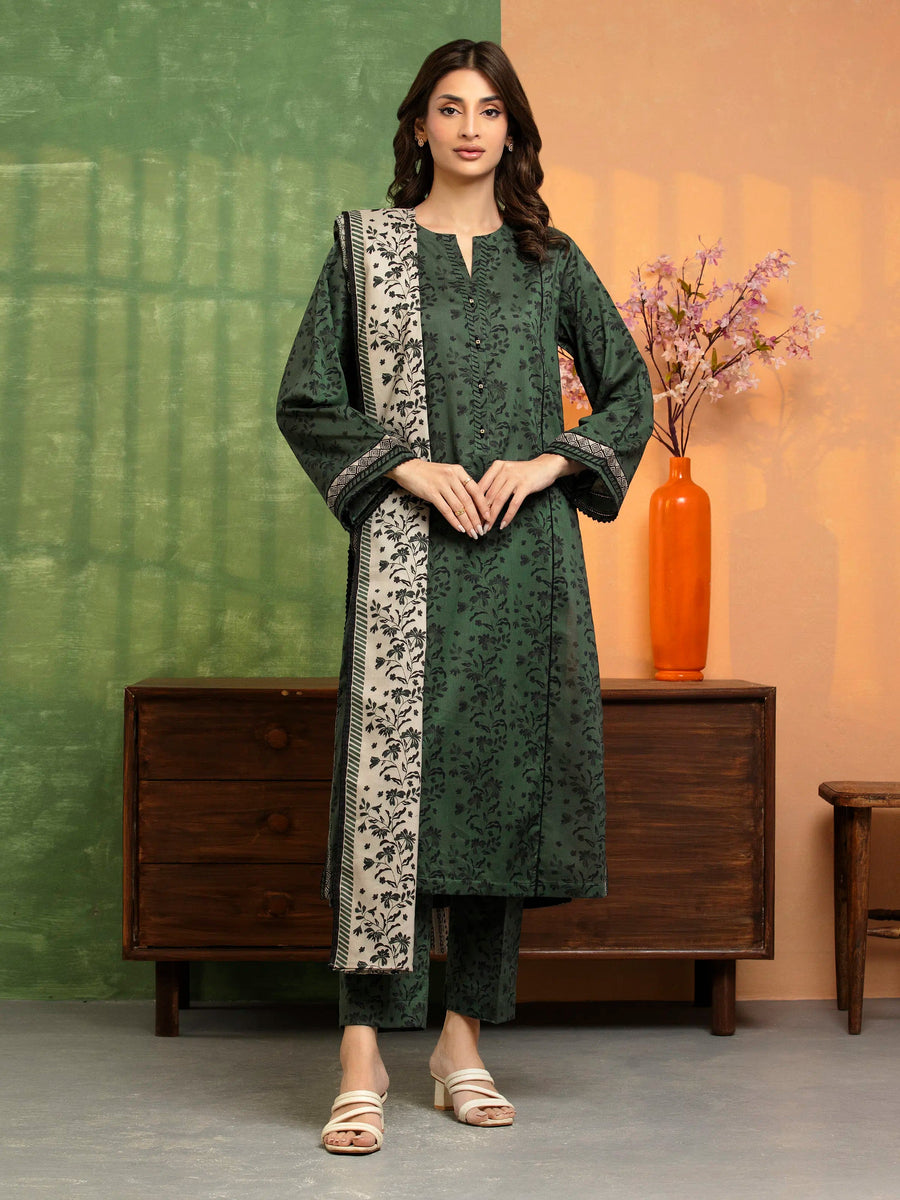 edenrobe Allure Lawn Unstitched Printed 3Pc Suit EWU5A1-35185