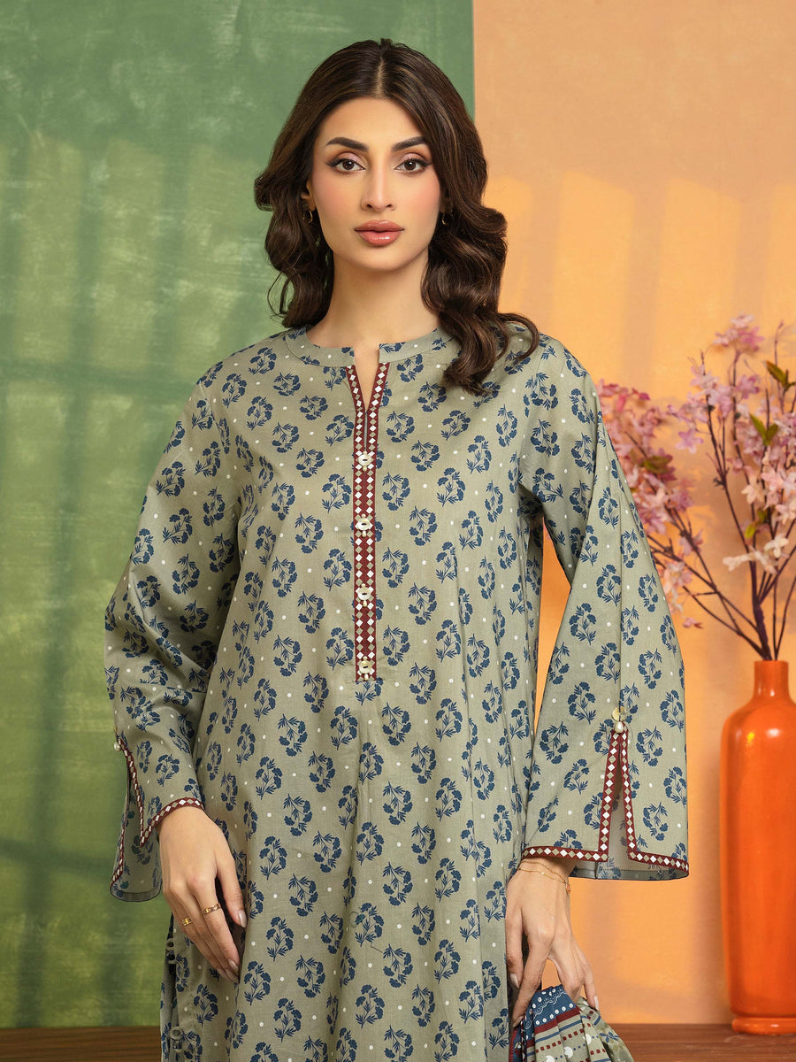 edenrobe Allure Lawn Unstitched Printed 3Pc Suit EWU5A1-35186