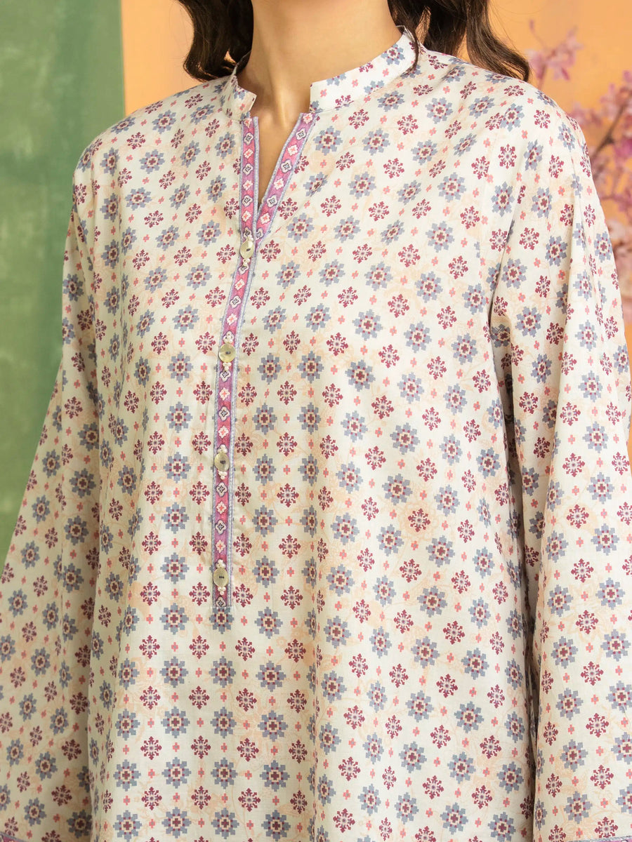 edenrobe Allure Lawn Unstitched Printed 3Pc Suit EWU5A1-35188