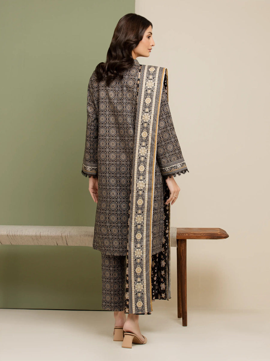 edenrobe Allure Lawn Unstitched Printed 3Pc Suit EWU5A1-35190