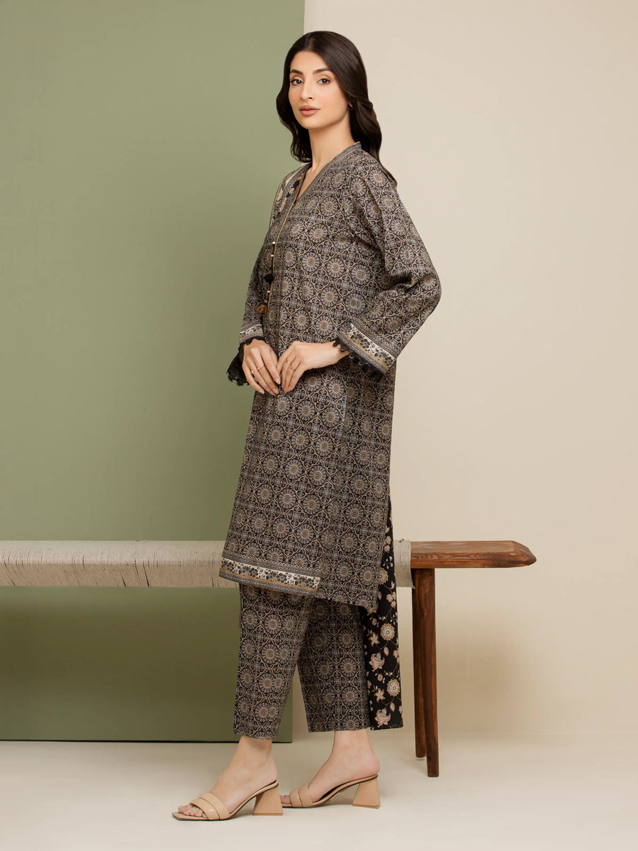 edenrobe Allure Lawn Unstitched Printed 3Pc Suit EWU5A1-35190