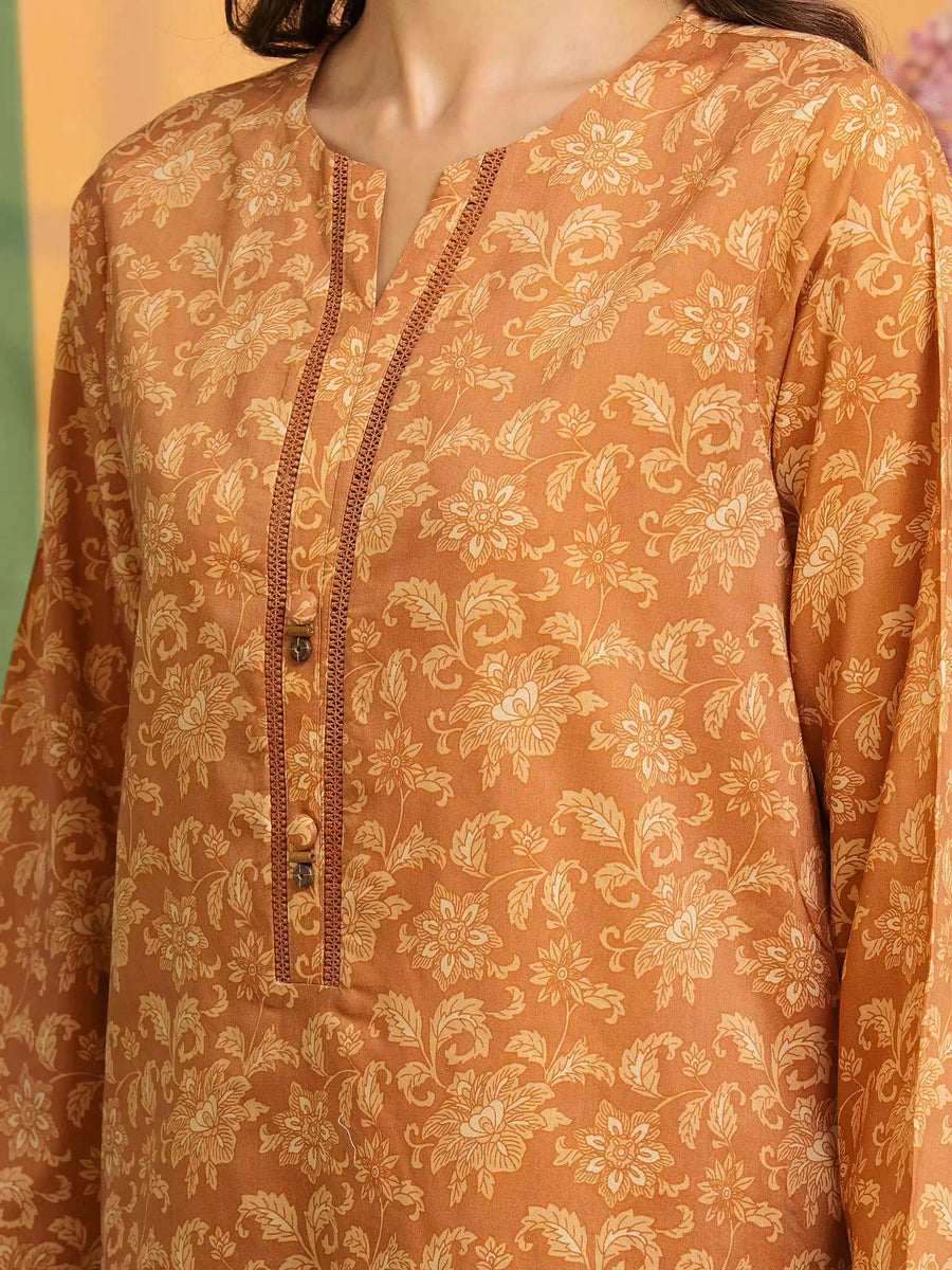 edenrobe Allure Lawn Unstitched Printed 3Pc Suit EWU5A1-35199