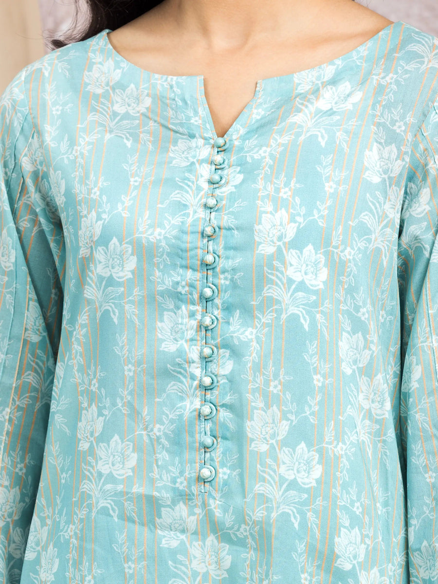 edenrobe Allure Lawn Unstitched Printed 3Pc Suit EWU5A1-35209