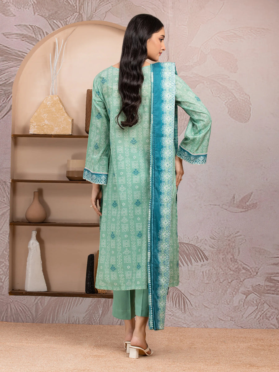 edenrobe Allure Lawn Unstitched Printed 3Pc Suit EWU5A1-35210
