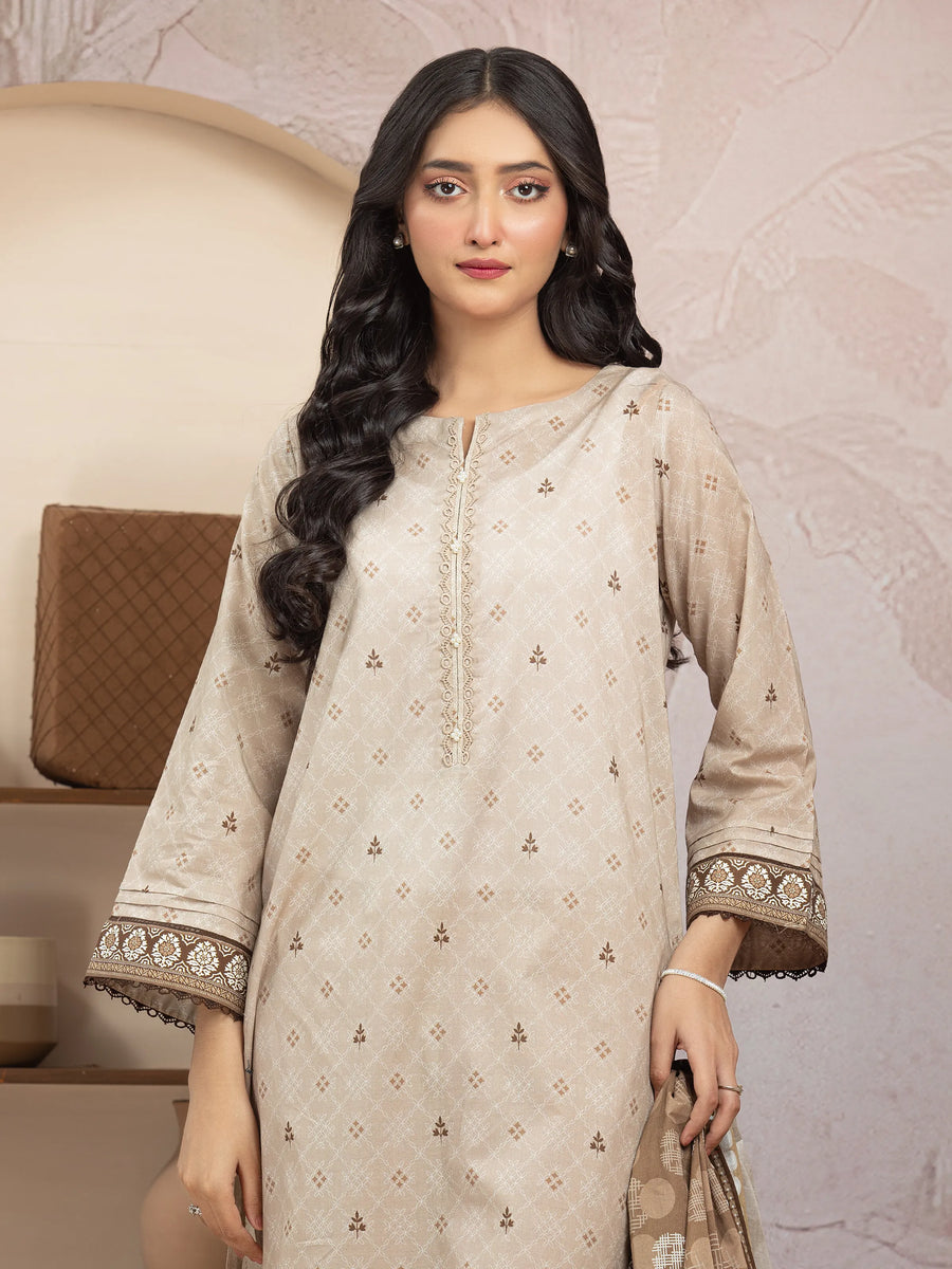 edenrobe Allure Lawn Unstitched Printed 3Pc Suit EWU5A1-35214