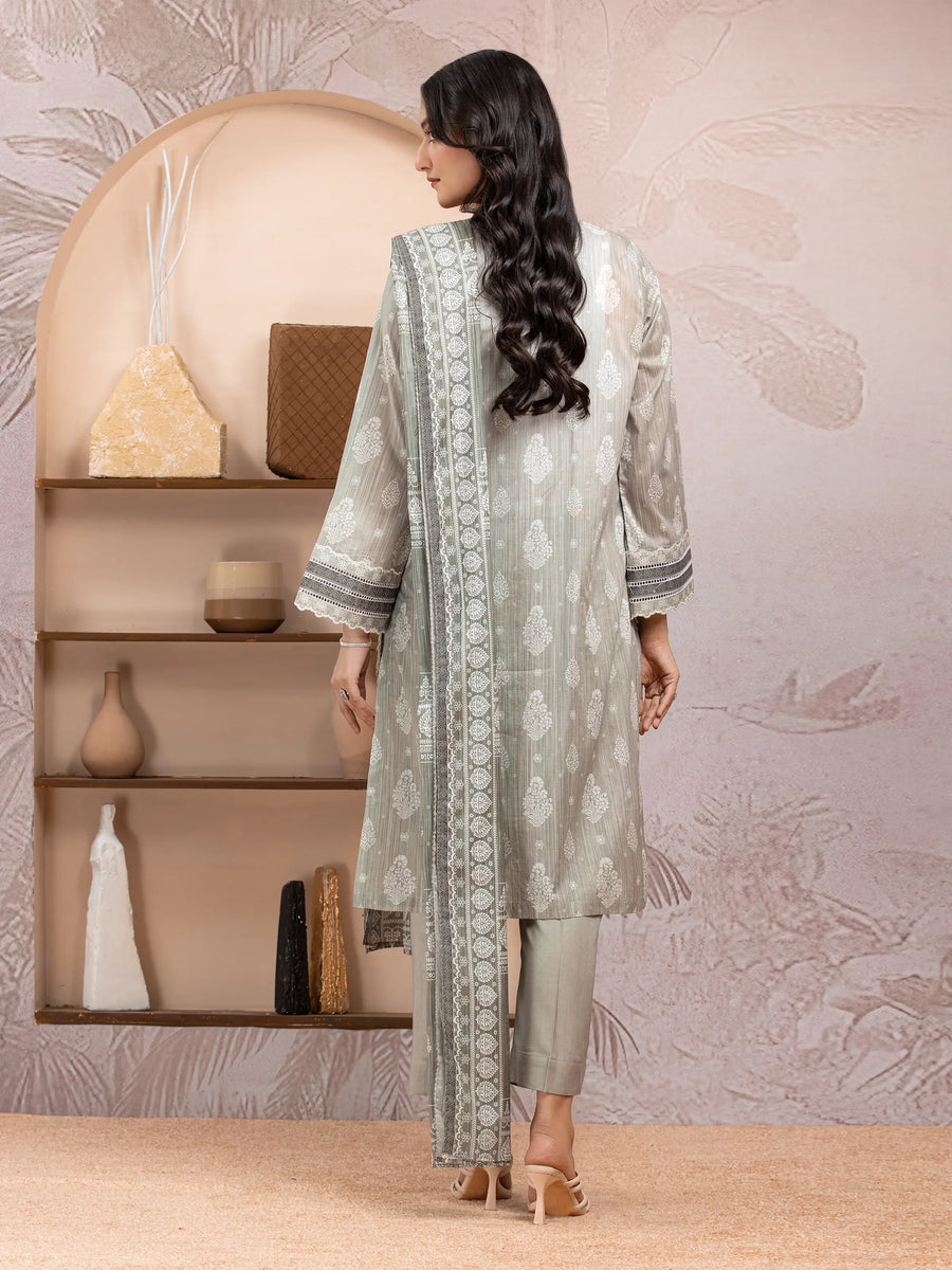 edenrobe Allure Lawn Unstitched Printed 3Pc Suit EWU5A1-35218