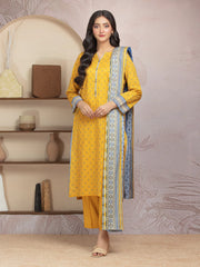 edenrobe Allure Lawn Unstitched Printed 3Pc Suit EWU5A1-35224