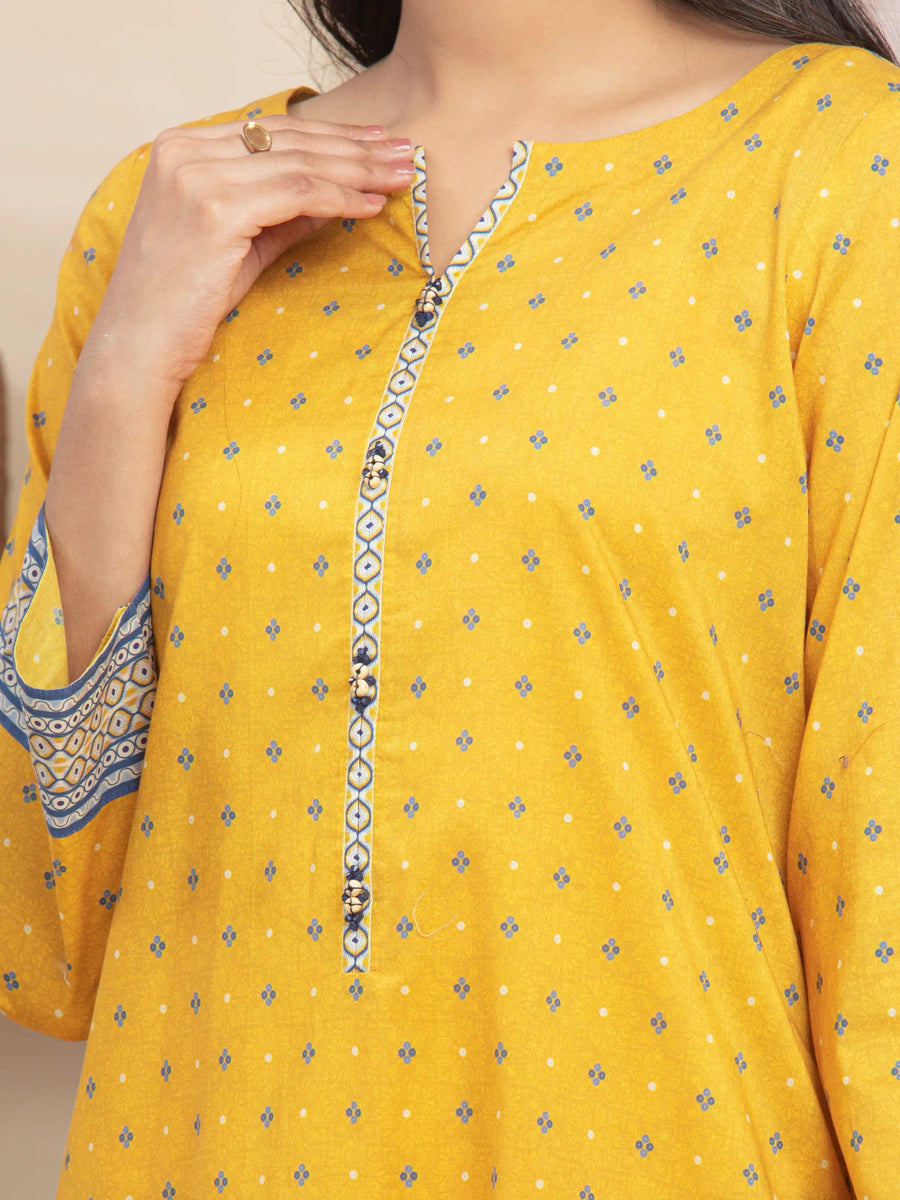 edenrobe Allure Lawn Unstitched Printed 3Pc Suit EWU5A1-35224