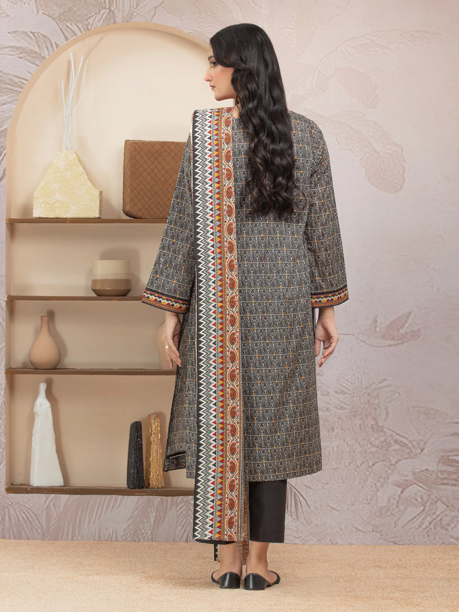 edenrobe Allure Lawn Unstitched Printed 3Pc Suit EWU5A1-35225