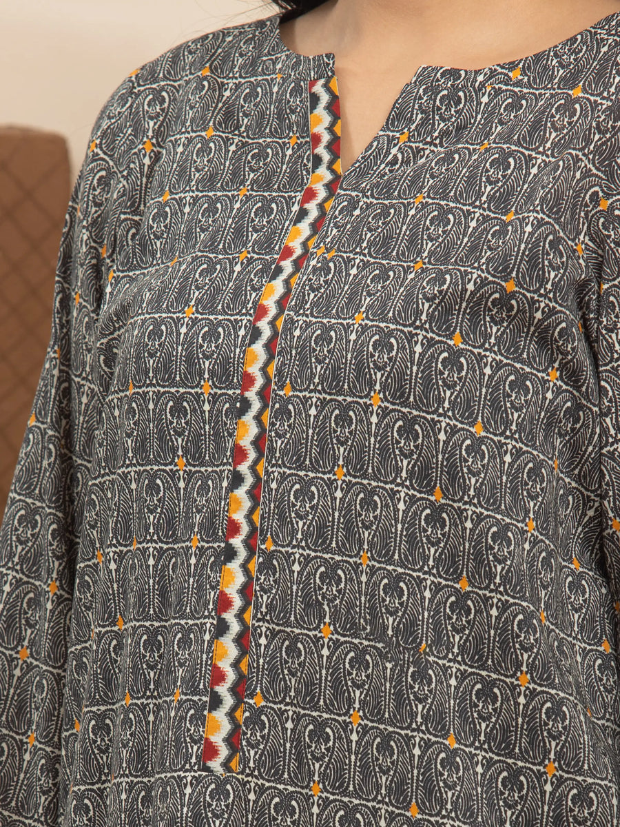 edenrobe Allure Lawn Unstitched Printed 3Pc Suit EWU5A1-35225