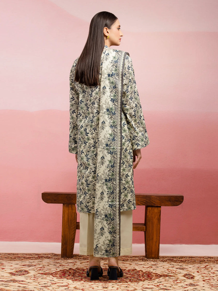 edenrobe Allure Lawn Unstitched Printed 3Pc Suit EWU5A1-35227