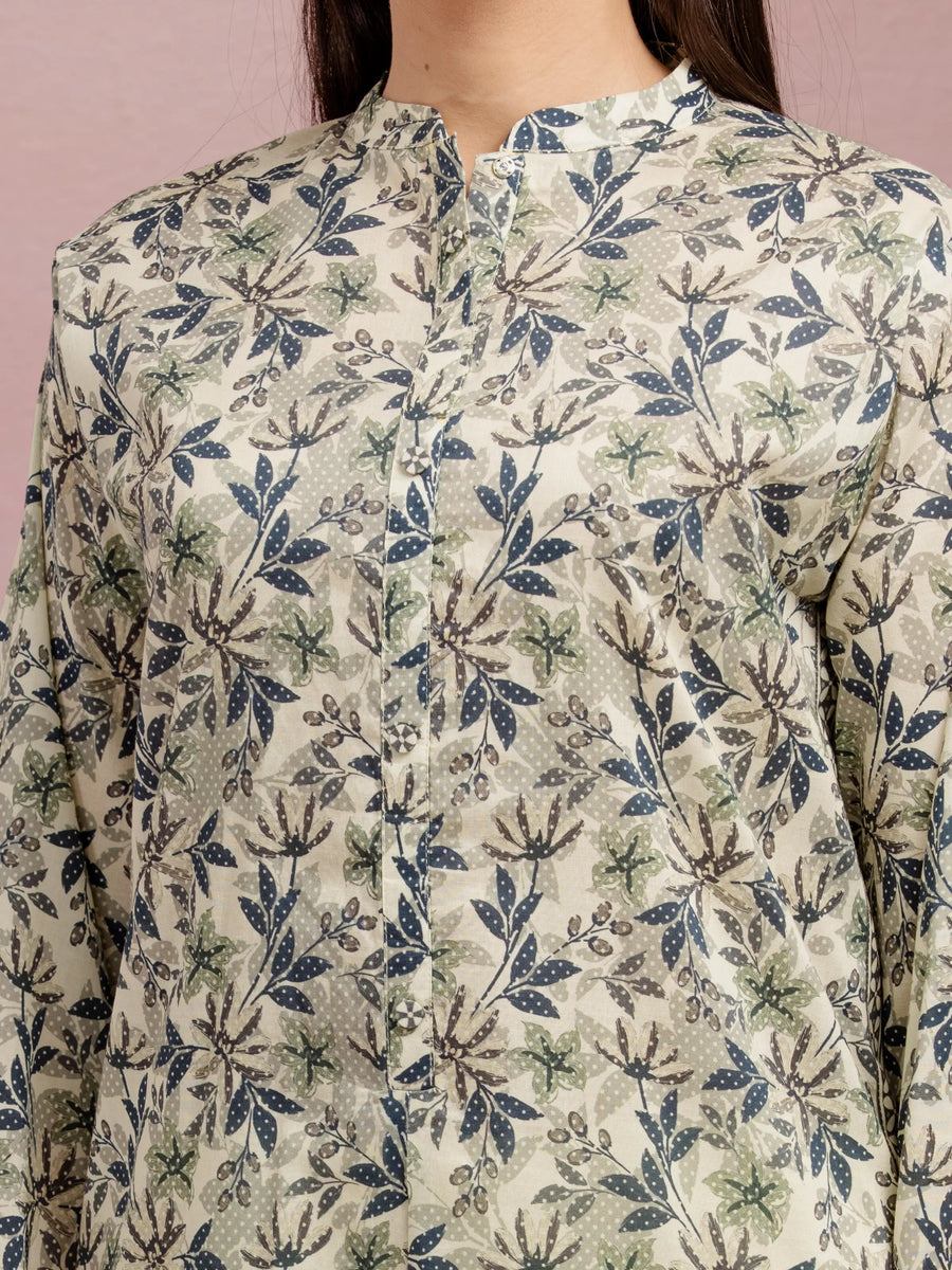edenrobe Allure Lawn Unstitched Printed 3Pc Suit EWU5A1-35227