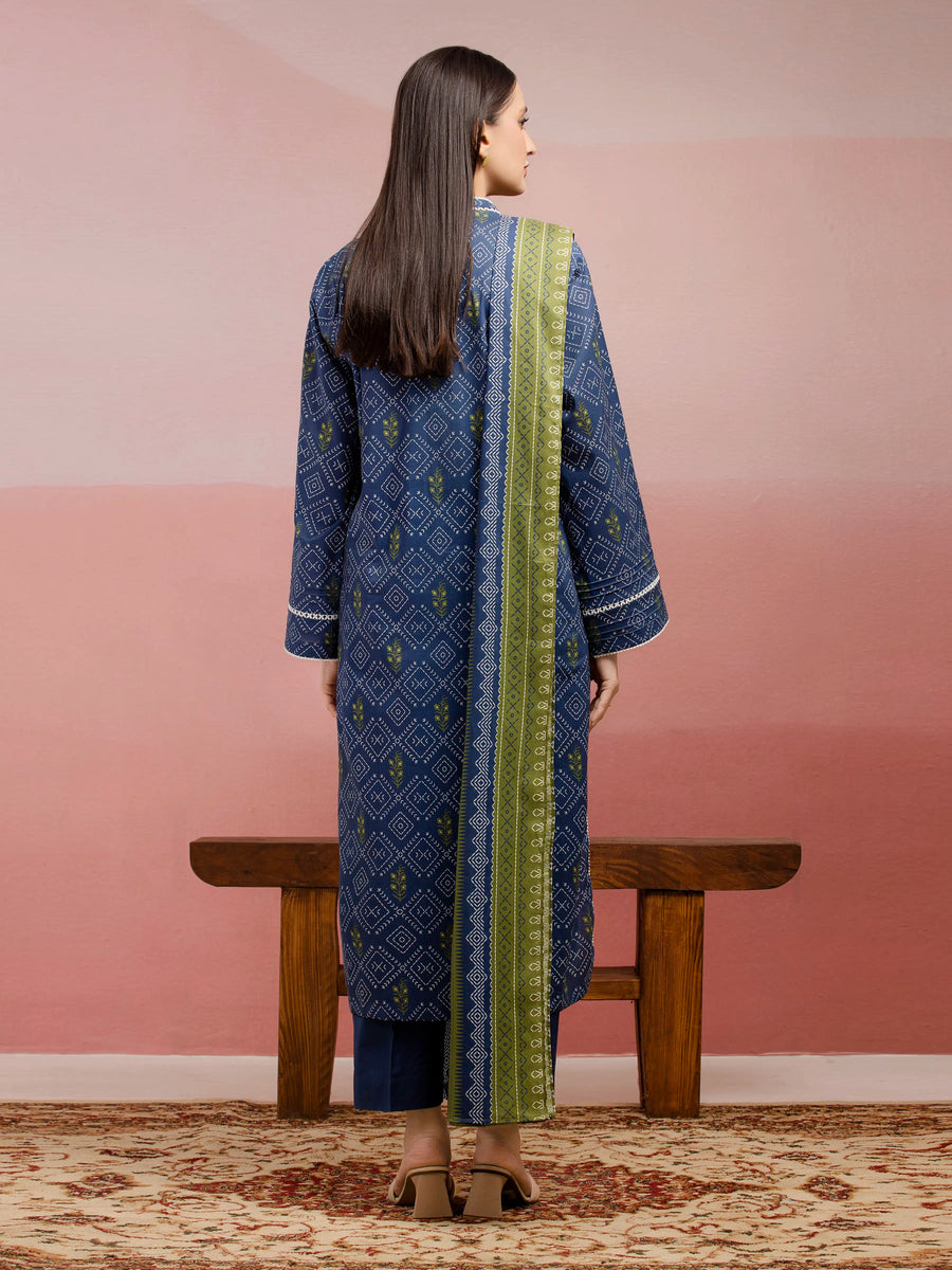 edenrobe Allure Lawn Unstitched Printed 3Pc Suit EWU5A1-35228