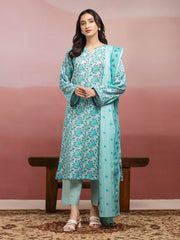 edenrobe Allure Lawn Unstitched Printed 3Pc Suit EWU5A1-35229