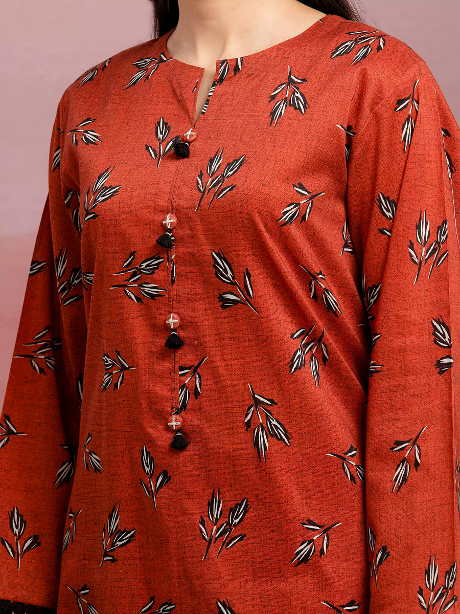 edenrobe Allure Lawn Unstitched Printed 3Pc Suit EWU5A1-35230
