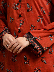 edenrobe Allure Lawn Unstitched Printed 3Pc Suit EWU5A1-35230