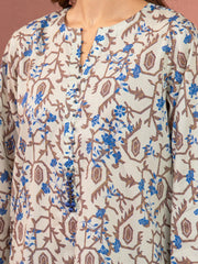 edenrobe Allure Lawn Unstitched Printed 3Pc Suit EWU5A1-35231