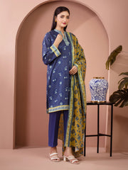 edenrobe Allure Lawn Unstitched Printed 3Pc Suit EWU5A1-35238