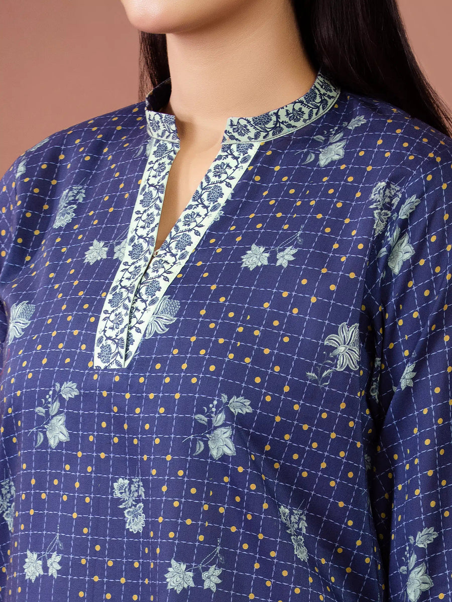 edenrobe Allure Lawn Unstitched Printed 3Pc Suit EWU5A1-35238