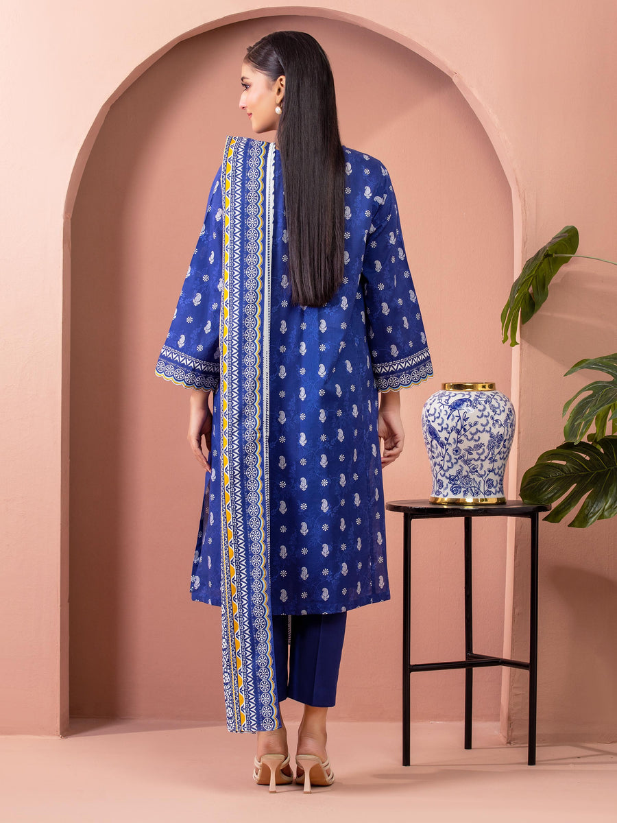 edenrobe Allure Lawn Unstitched Printed 3Pc Suit EWU5A1-35240