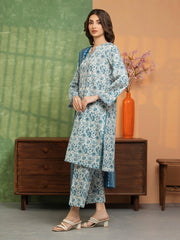 edenrobe Allure Lawn Unstitched Printed 3Pc Suit EWU5A1-35248
