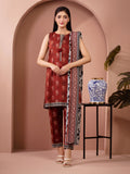 edenrobe Allure Lawn Unstitched Printed 3Pc Suit EWU5A1-35254