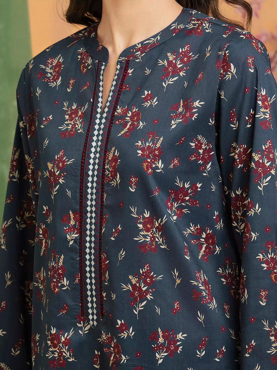 edenrobe Allure Lawn Unstitched Printed 3Pc Suit EWU5A1-35276