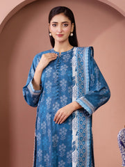 edenrobe Allure Lawn Unstitched Printed 3Pc Suit EWU5A1-35278
