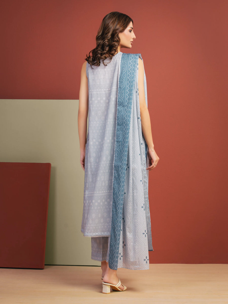edenrobe Allure Lawn Unstitched Printed 3Pc Suit EWU5A1-35279