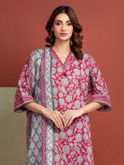 edenrobe Allure Lawn Unstitched Printed 3Pc Suit EWU5A1-35287