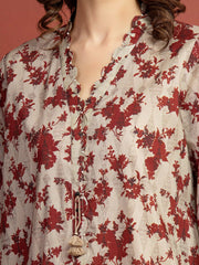 edenrobe Allure Lawn Unstitched Printed 3Pc Suit EWU5A1-35305