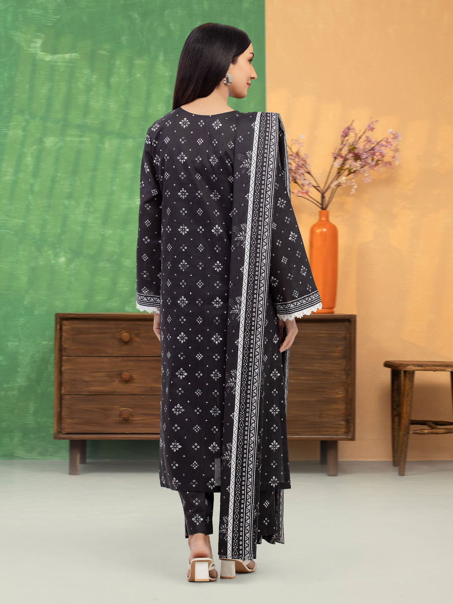 edenrobe Allure Lawn Unstitched Printed 3Pc Suit EWU5A1-35308