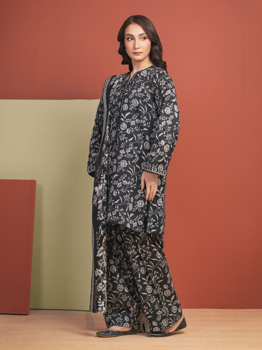 edenrobe Allure Lawn Unstitched Printed 3Pc Suit EWU5A1-35309