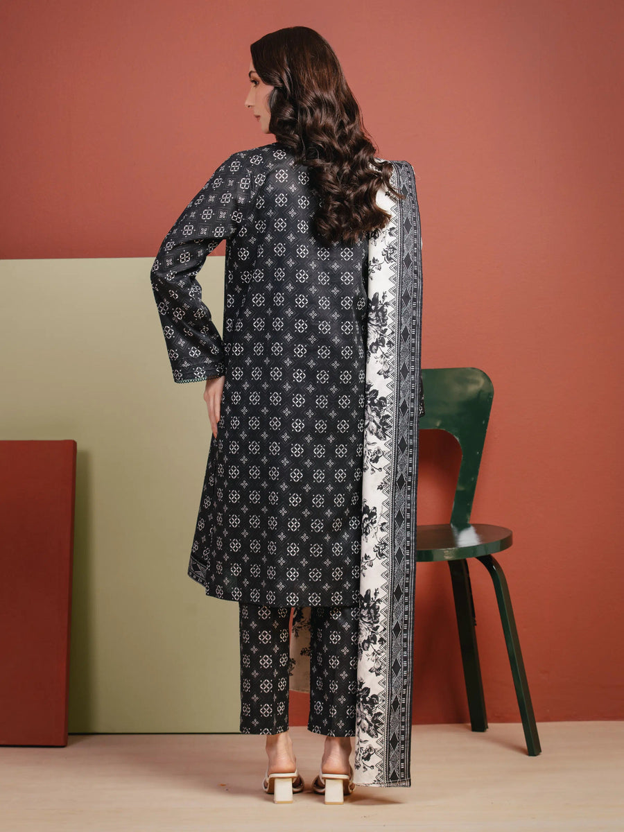 edenrobe Allure Lawn Unstitched Printed 3Pc Suit EWU5A1-35310