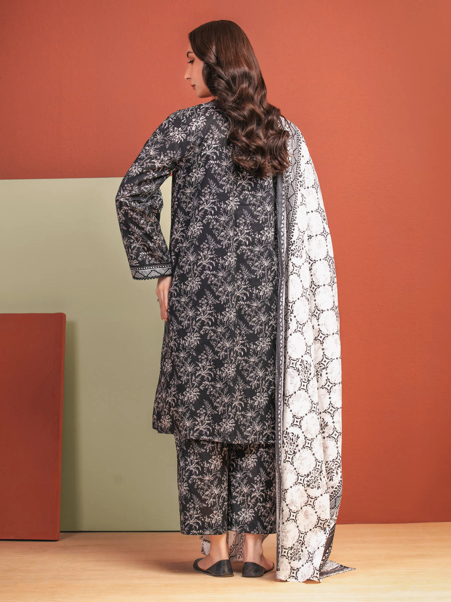 edenrobe Allure Lawn Unstitched Printed 3Pc Suit EWU5A1-35312