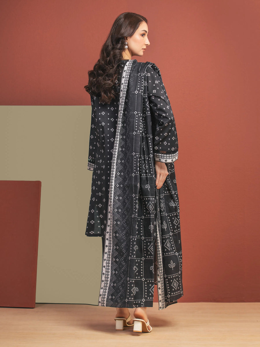 edenrobe Allure Lawn Unstitched Printed 3Pc Suit EWU5A1-35314