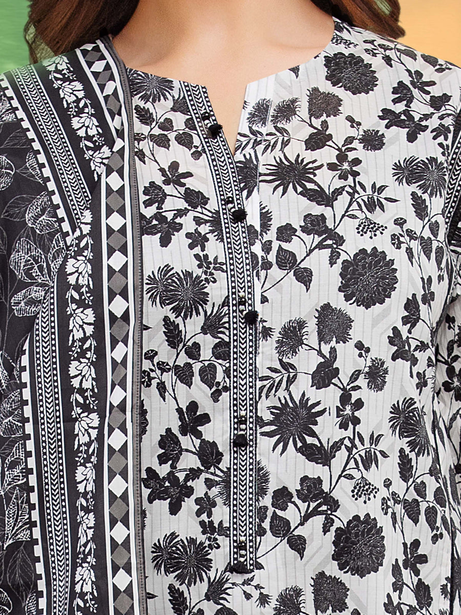 edenrobe Allure Lawn Unstitched Printed 3Pc Suit EWU5A1-35315