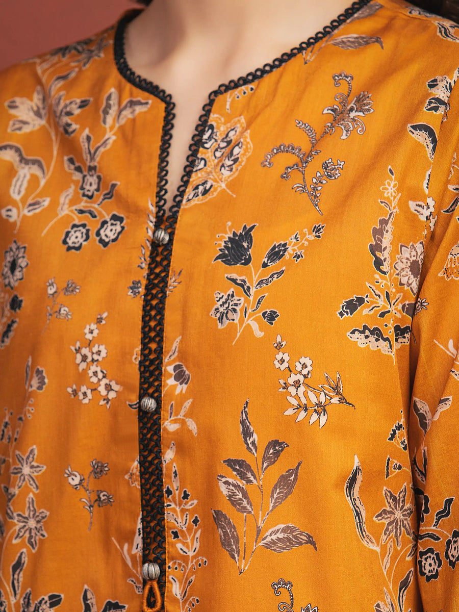 edenrobe Allure Lawn Unstitched Printed 3Pc Suit EWU5A1-35320
