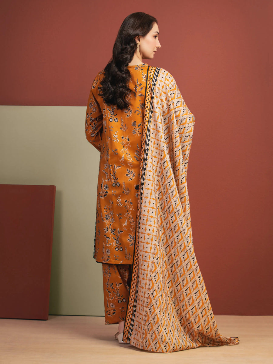 edenrobe Allure Lawn Unstitched Printed 3Pc Suit EWU5A1-35320