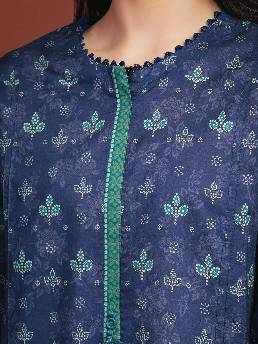 edenrobe Allure Lawn Unstitched Printed 3Pc Suit EWU5A1-35321