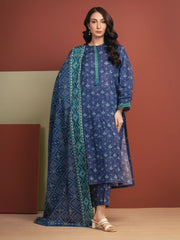 edenrobe Allure Lawn Unstitched Printed 3Pc Suit EWU5A1-35321