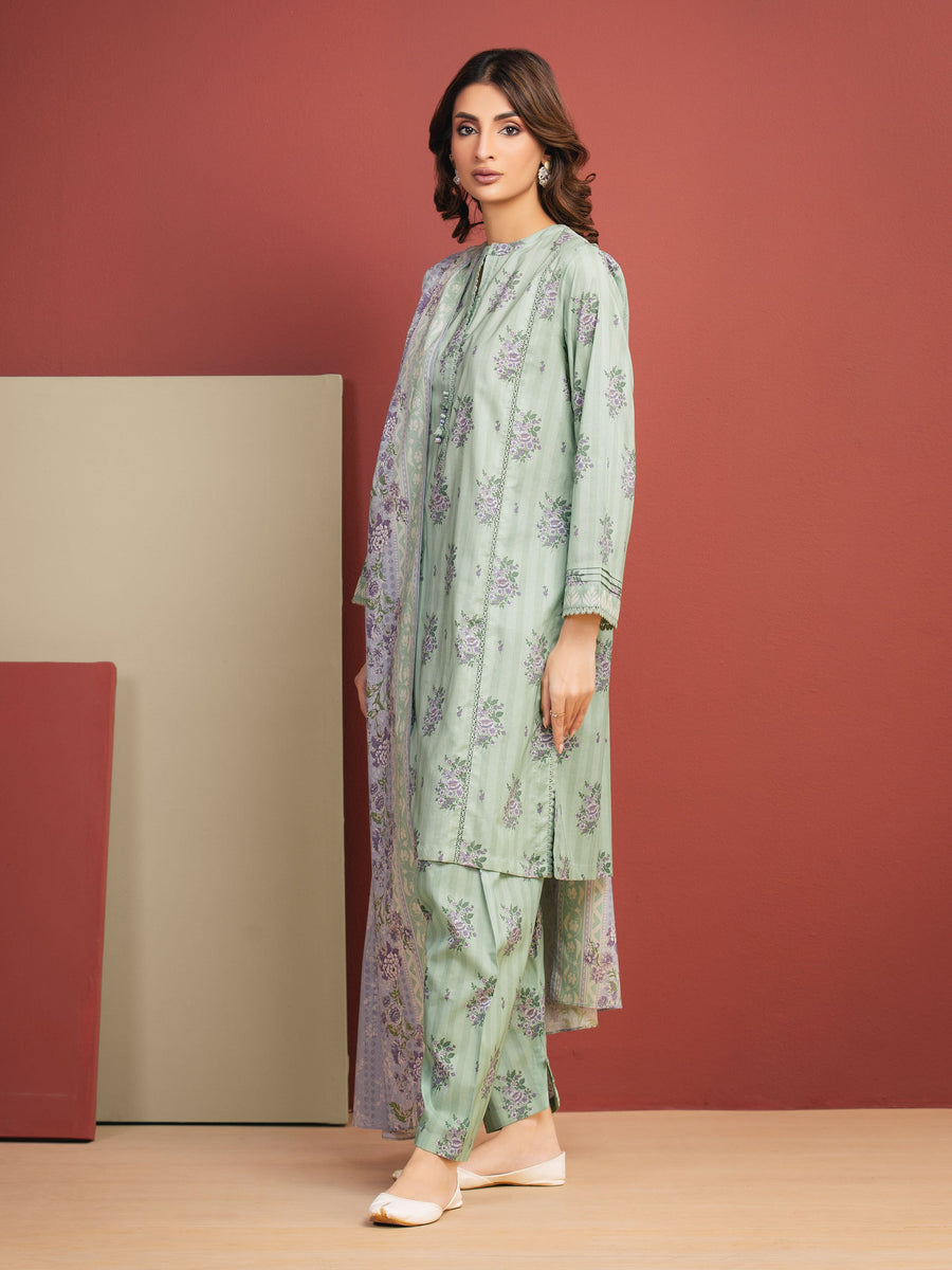 edenrobe Allure Lawn Unstitched Printed 3Pc Suit EWU5A1-35322