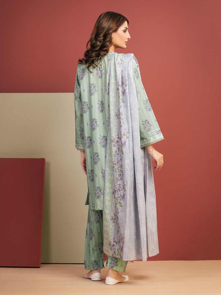 edenrobe Allure Lawn Unstitched Printed 3Pc Suit EWU5A1-35322
