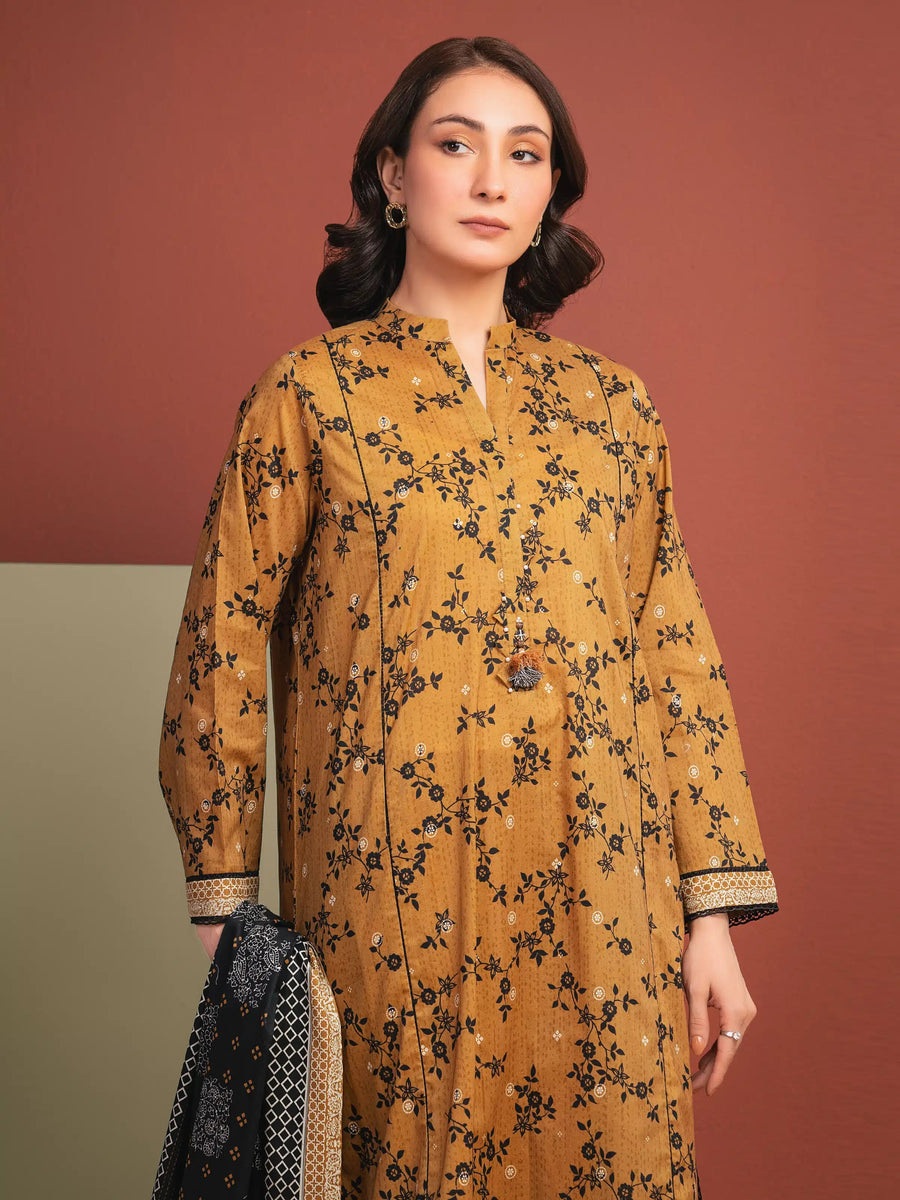 edenrobe Allure Lawn Unstitched Printed 3Pc Suit EWU5A1-35330