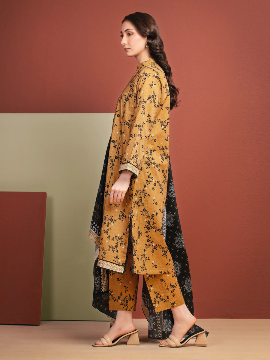 edenrobe Allure Lawn Unstitched Printed 3Pc Suit EWU5A1-35330