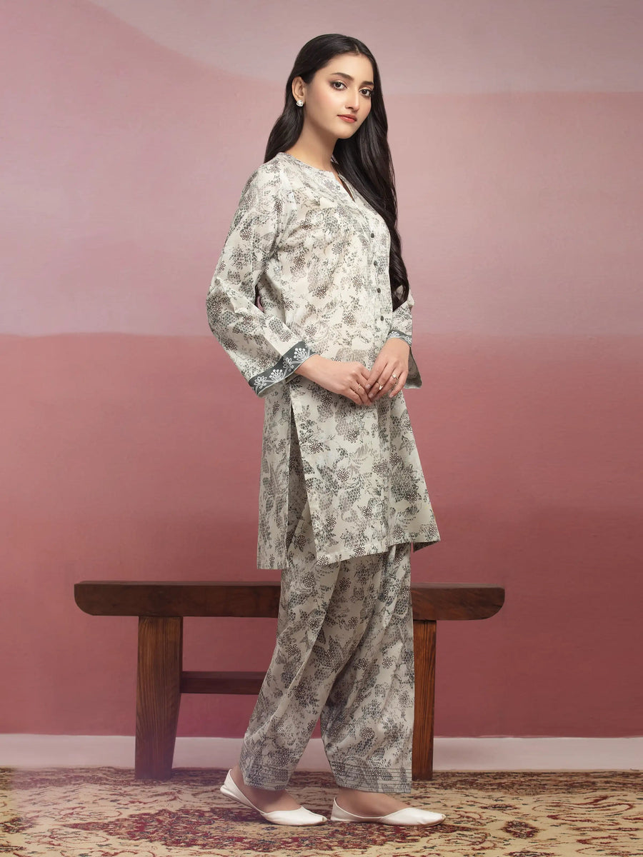 edenrobe Allure Lawn Unstitched Printed 2Pc Suit EWU5A1-35408ST