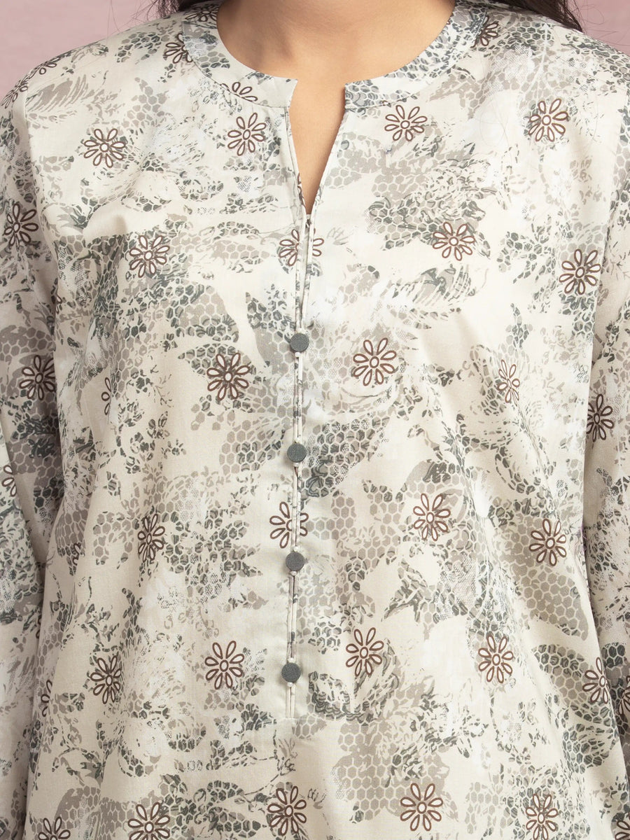 edenrobe Allure Lawn Unstitched Printed 2Pc Suit EWU5A1-35408ST