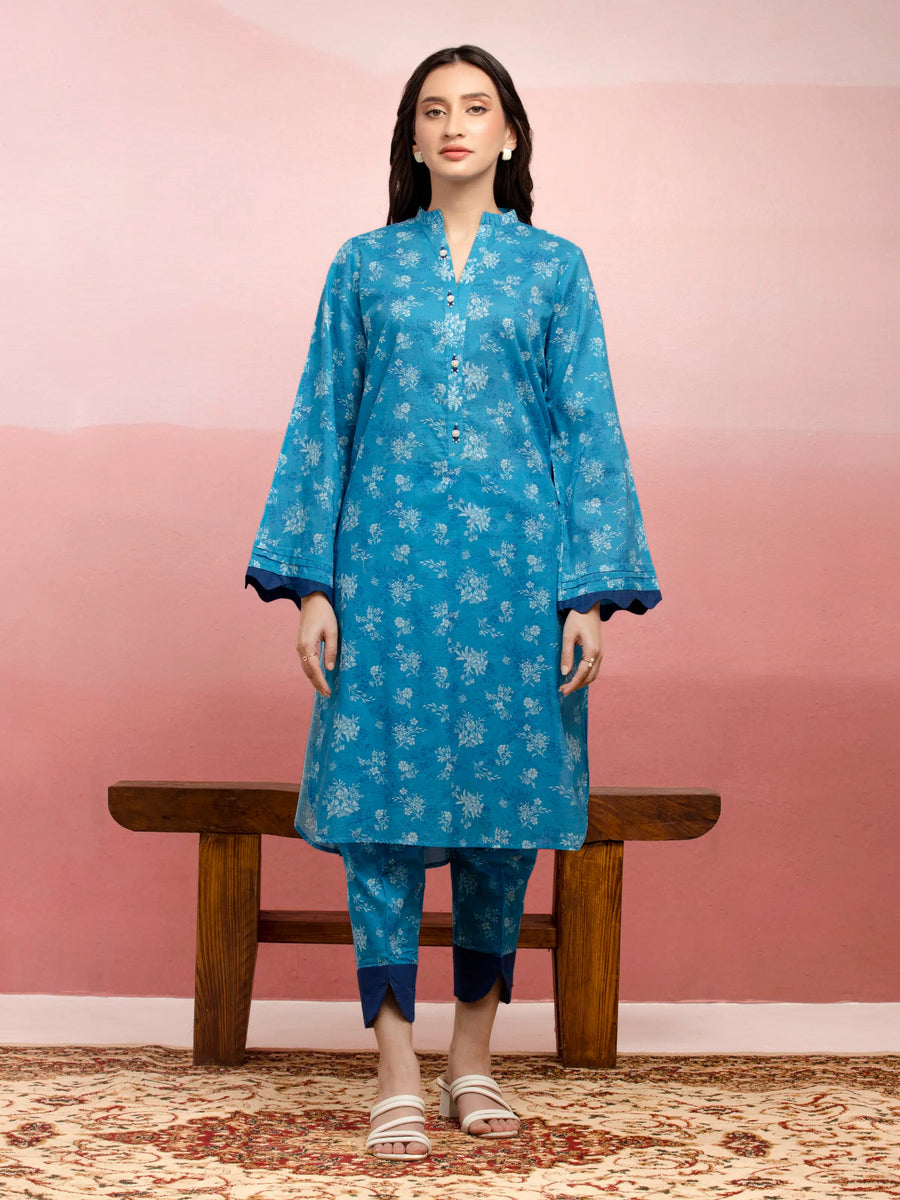 edenrobe Allure Lawn Unstitched Printed 2Pc Suit EWU5A1-35409ST