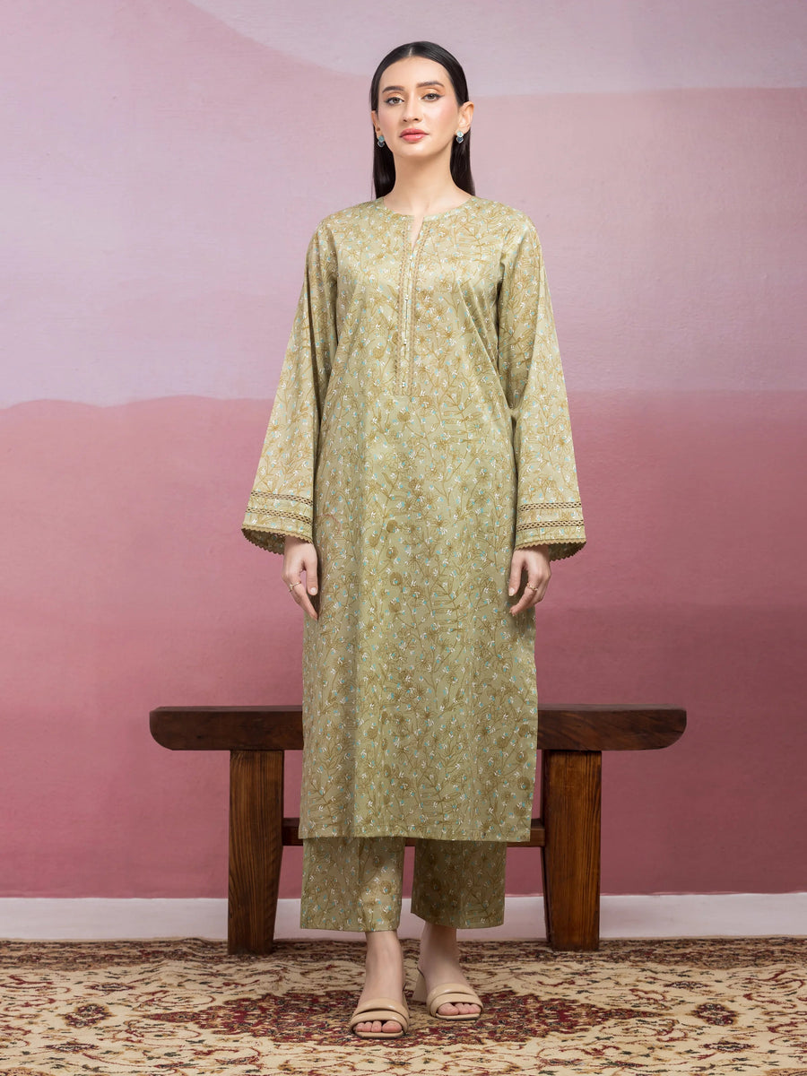 edenrobe Allure Lawn Unstitched Printed 2Pc Suit EWU5A1-35413ST